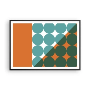 Affisch i svart ram - Uppåt och på diagonalen - 100x70 cm