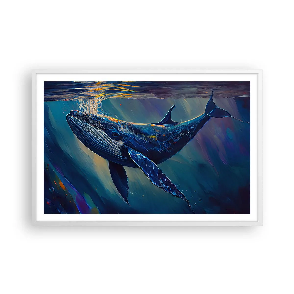 Affisch i vit ram - Välkommen till min värld - 91x61 cm