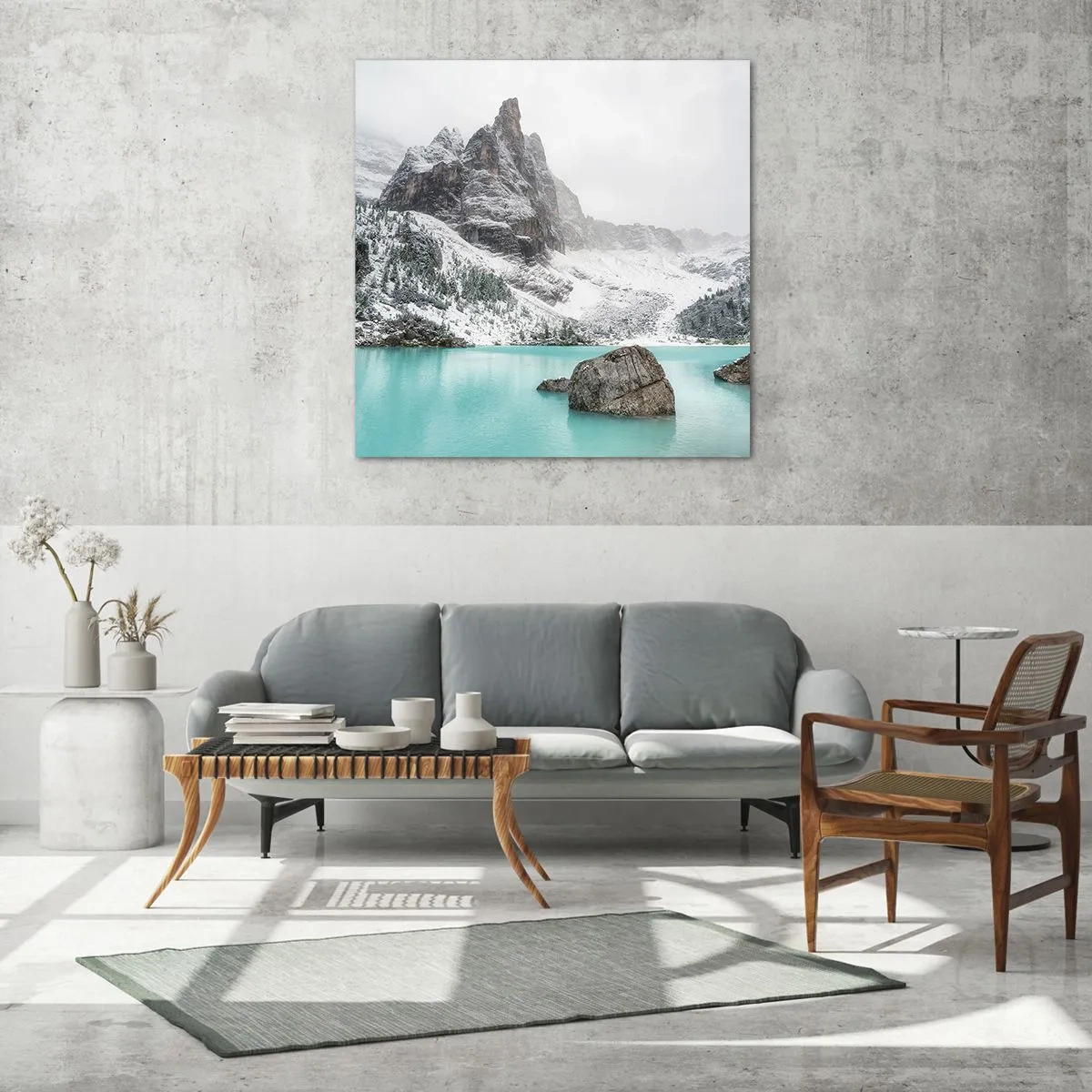 Glastavla - Bild på glas - På vakt - 30x30 cm