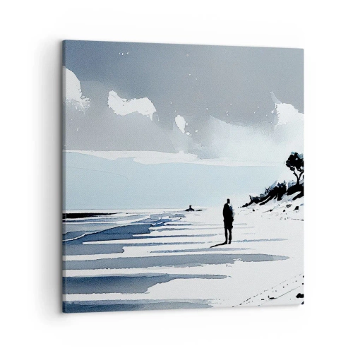 Canvastavla - Bild på duk - Ensam - 50x50 cm