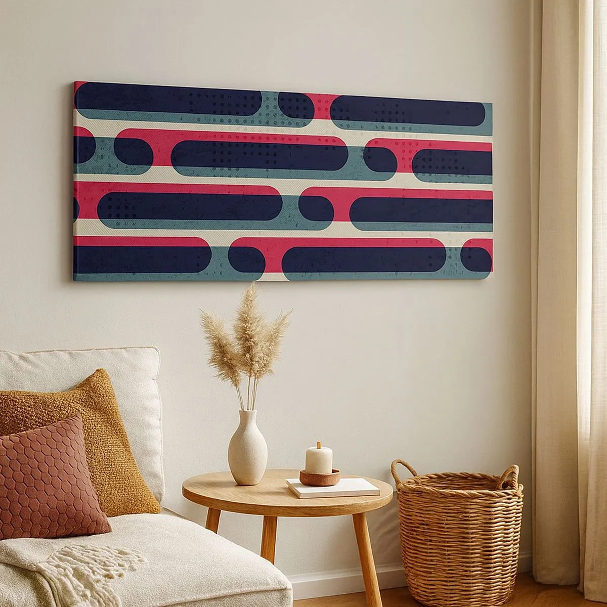 Canvastavla - Bild på duk - In och framåt - 100x40 cm