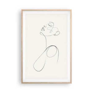 Affisch i ram av ljusek - Förvirrad i drömmarna - 61x91 cm