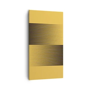 Canvastavla - Bild på duk - Motsatsernas kvadrat - 55x100 cm