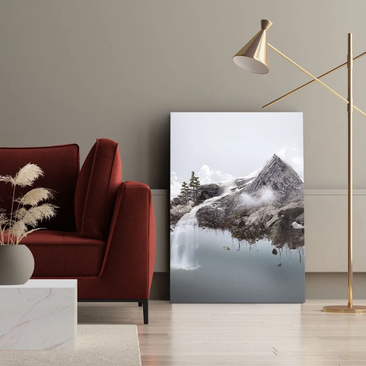 Canvastavla - Bild på duk - Med surrealistens öga - 50x70 cm