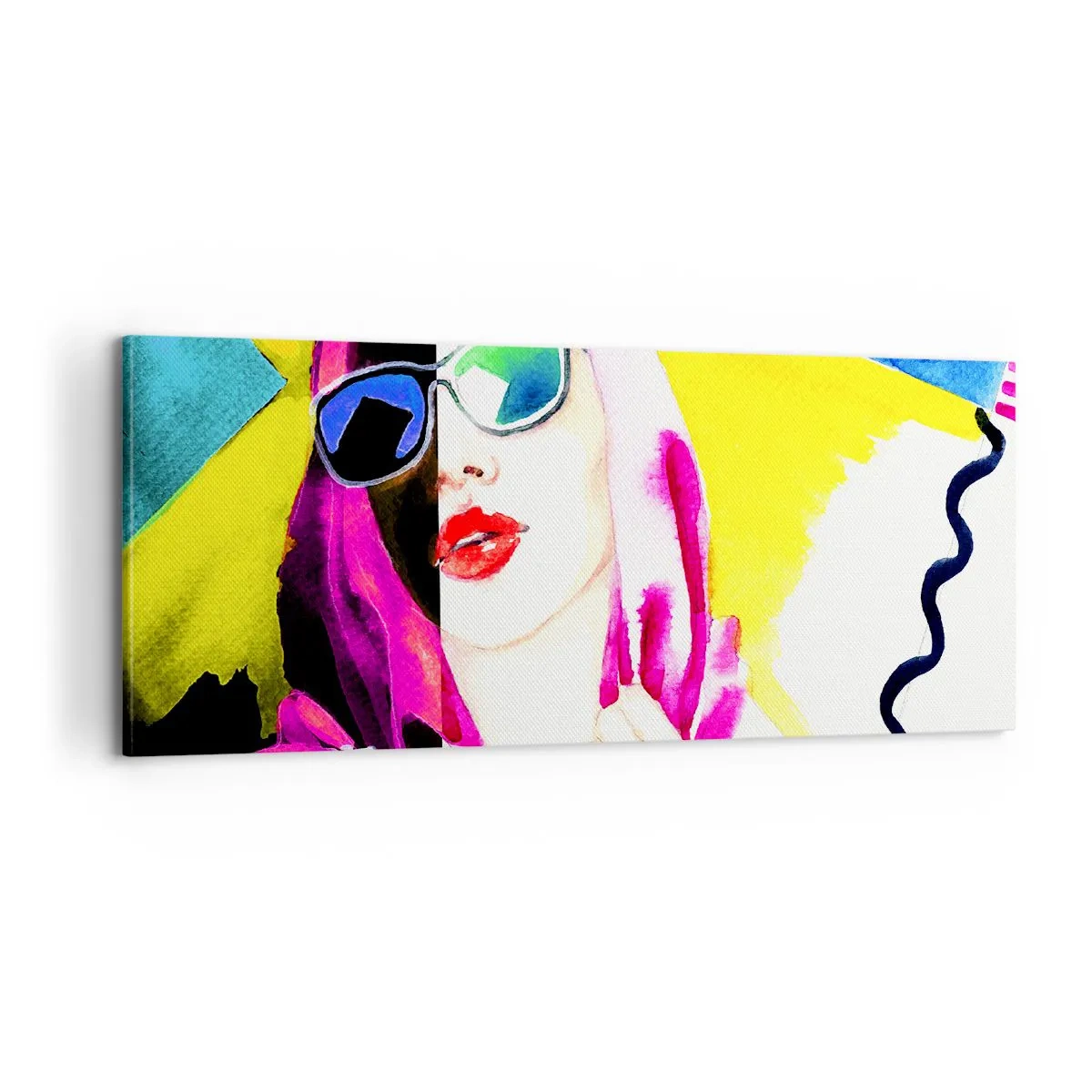Canvastavla - Bild på duk - Jag är varken vit eller svart - 100x40 cm