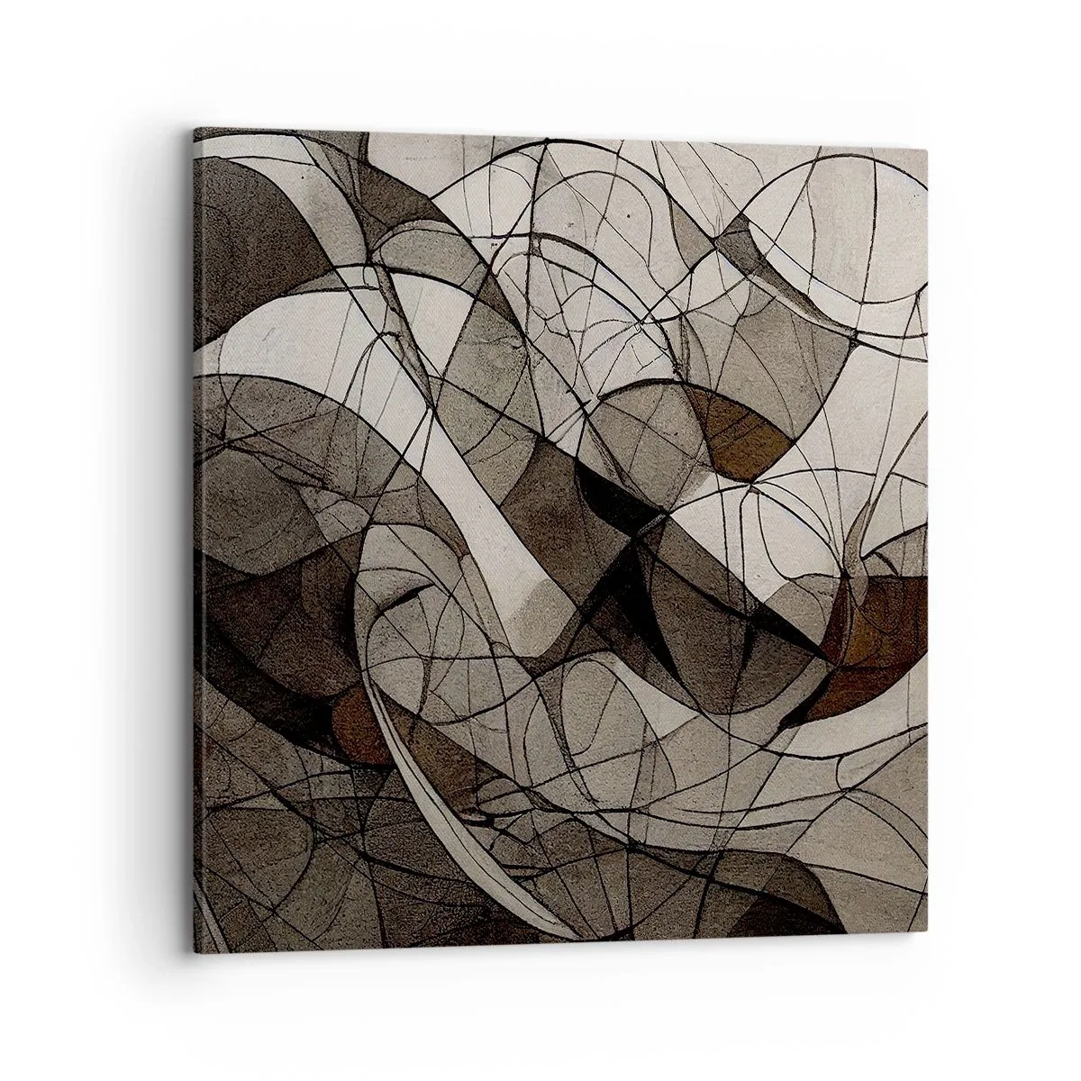 Canvastavla - Bild på duk - Cirkulation av jordens färger - 70x70 cm