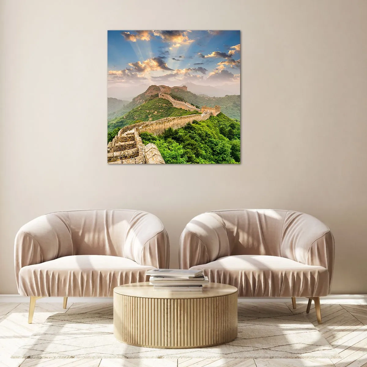 Glastavla - Bild på glas - Tidlös storhet - 70x70 cm