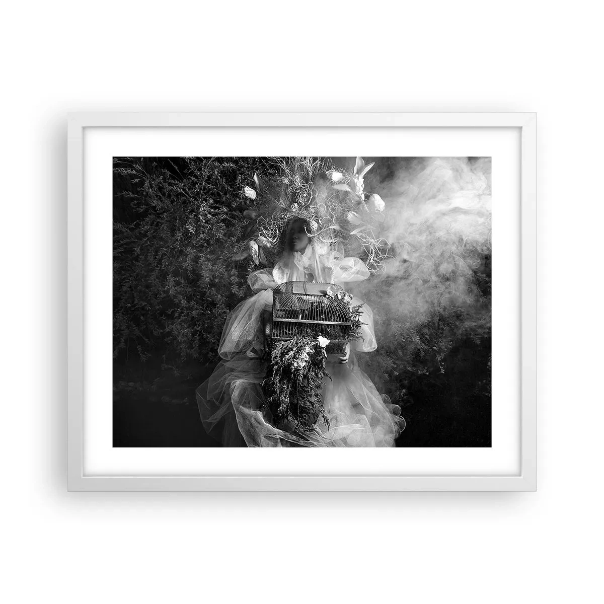Affisch i vit ram - Bara Moder - Natur - 50x40 cm