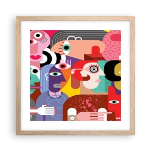 Affisch i ram av ljusek - Vi är från Picasso - 40x40 cm
