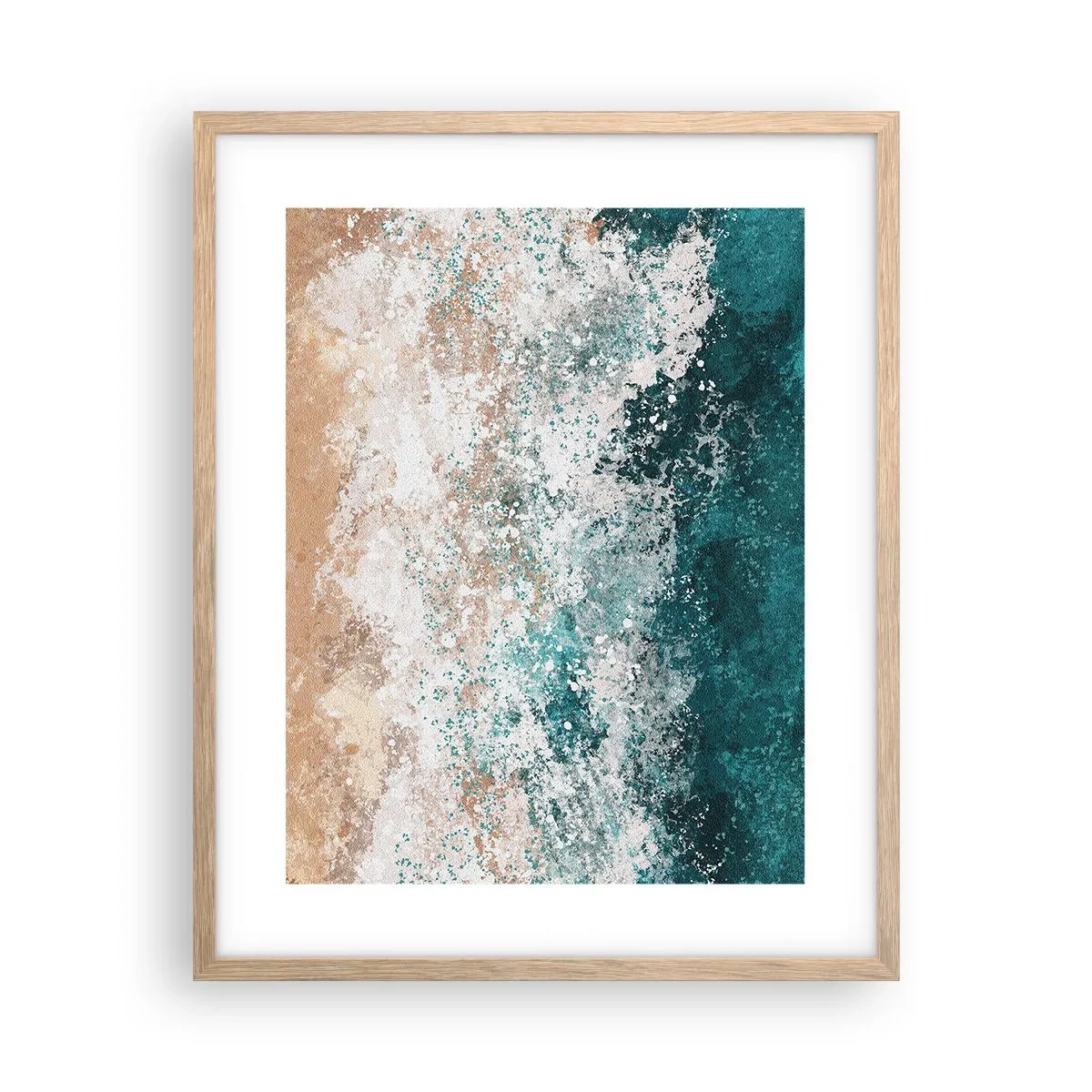 Affisch i ram av ljusek - Berättelser från havet - 40x50 cm