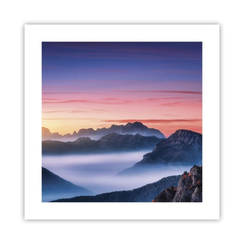 Affisch - Över dalarna - 40x40 cm