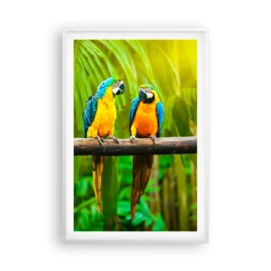 Affisch i vit ram - Har du hört att hon...? - 61x91 cm