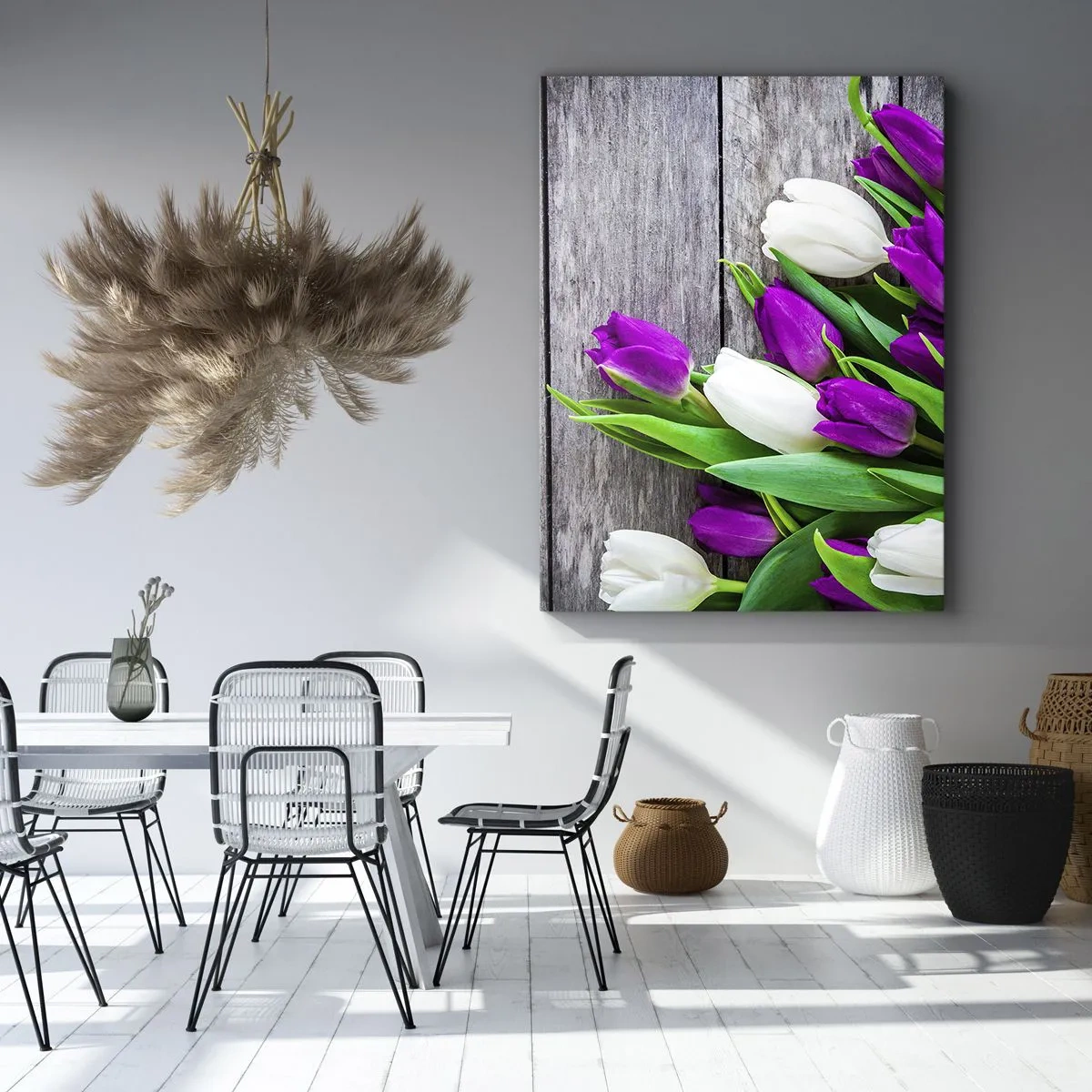 Canvastavla - Bild på duk - På vårdagen - 65x120 cm