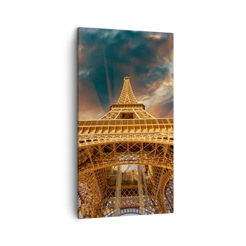 Canvastavla - Bild på duk - Hur mänskligheten nådde himlen - 45x80 cm