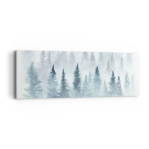 Canvastavla - Bild på duk - Insvepta i dimma - 90x30 cm