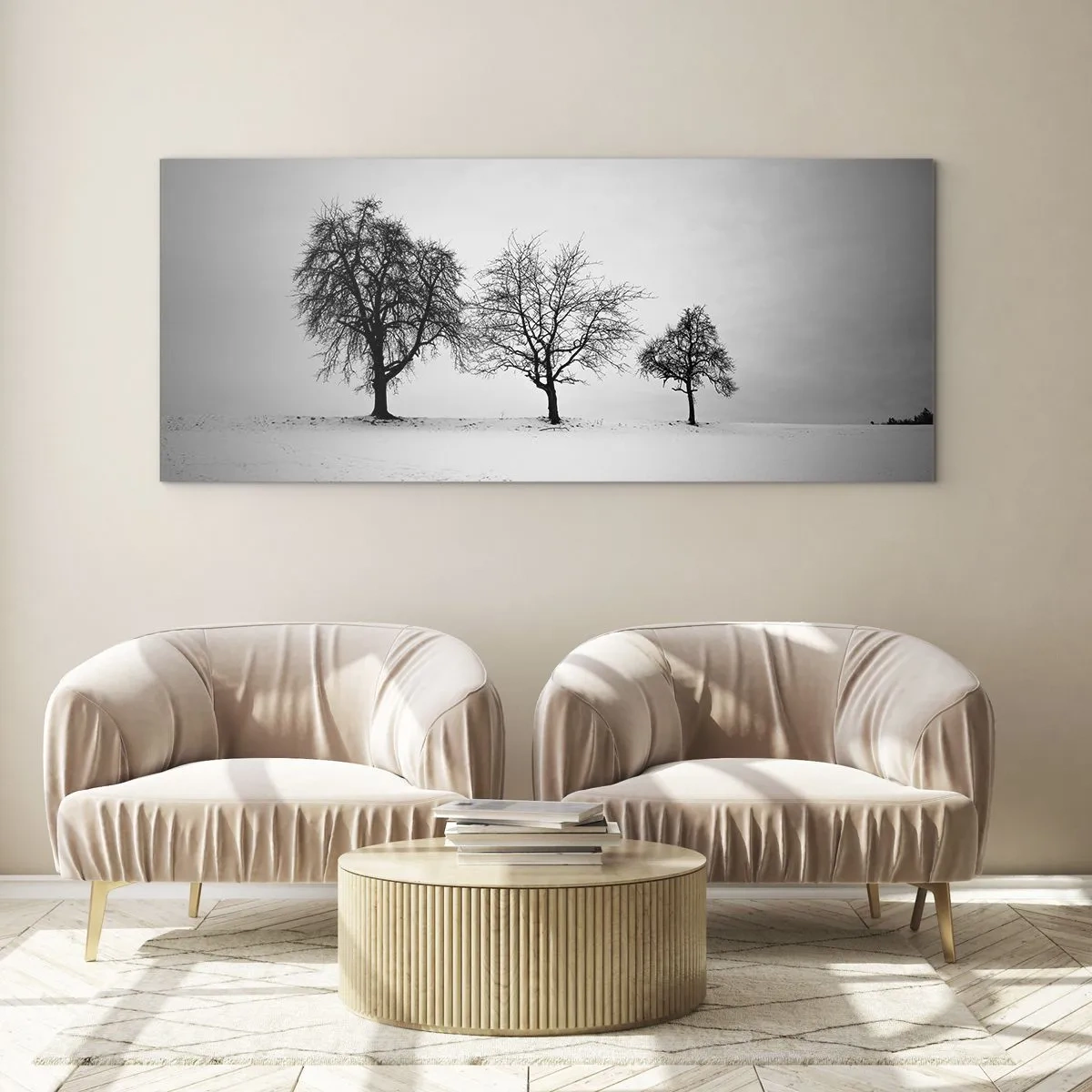 Glastavla - Bild på glas - Vad drömmer de om? - 120x50 cm