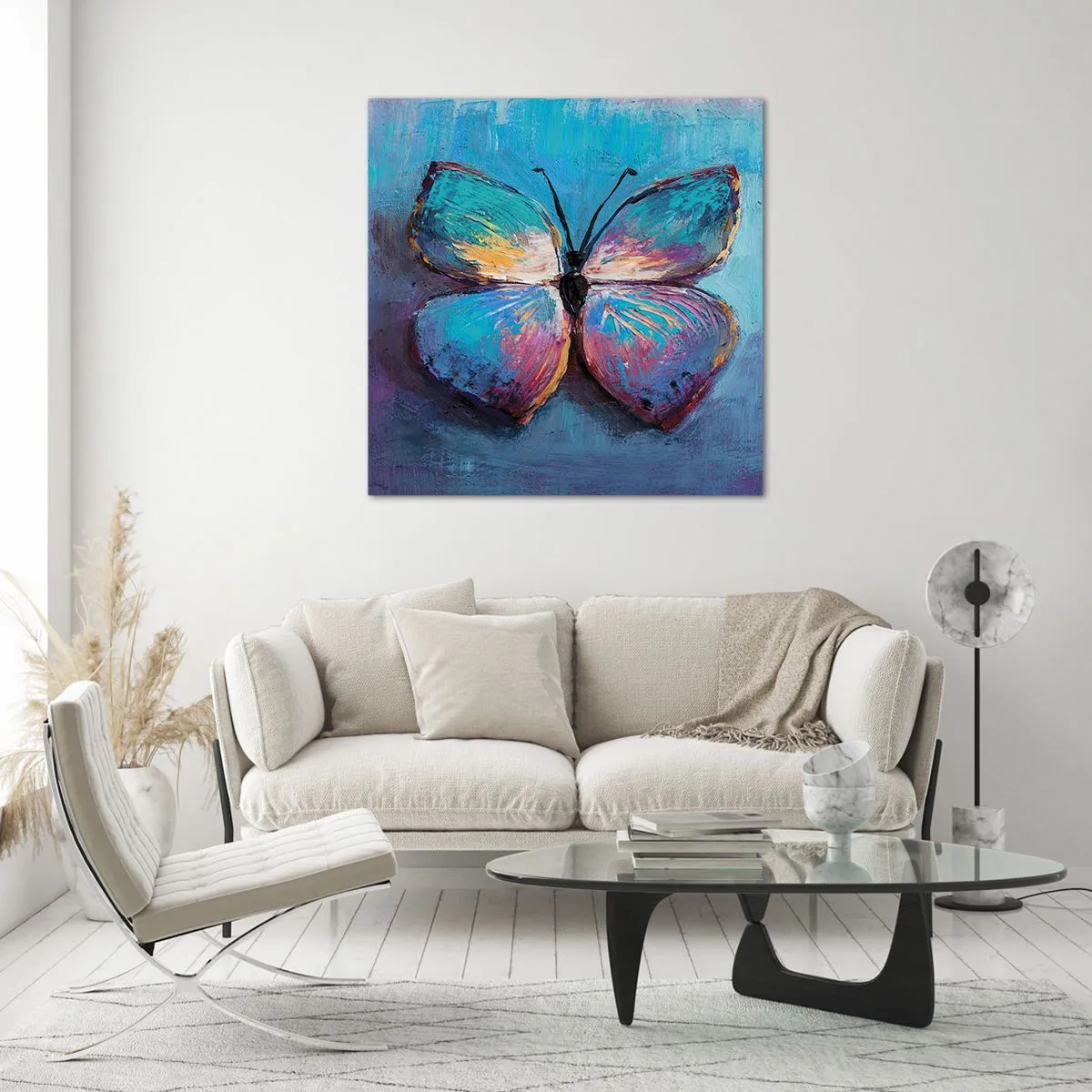 Glastavla - Bild på glas - I full charm - 60x60 cm