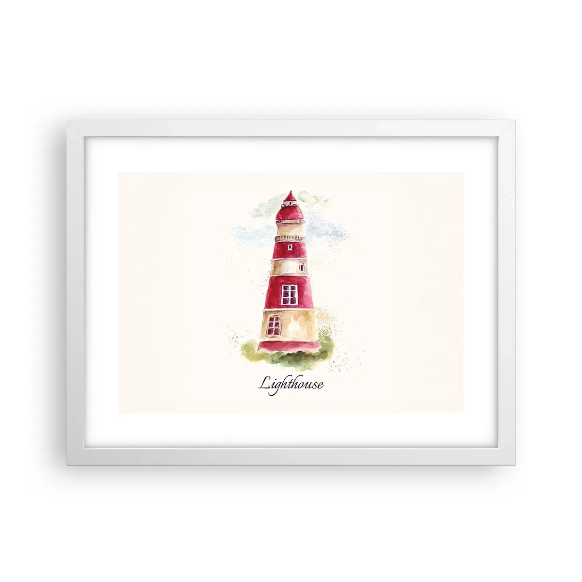 Affisch i vit ram - Det är alltid något väder - 40x30 cm