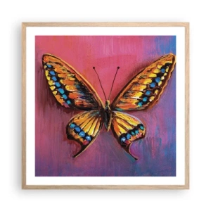 Affisch i ram av ljusek - Naturens klenoder - 60x60 cm