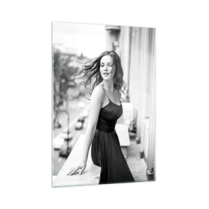 Glastavla - Bild på glas - Säkert en Parisbo - 50x70 cm