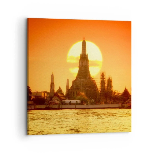 Canvastavla - Bild på duk - Mot solen, alltid mot solen - 70x70 cm