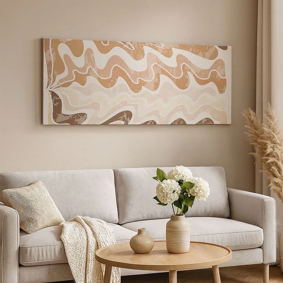 Canvastavla - Bild på duk - Bra energi - bra känslor - 100x40 cm