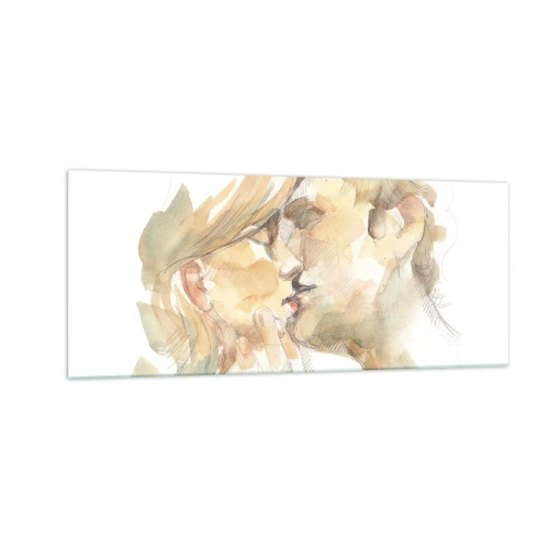 Glastavla - Bild på glas - Upphittad hälft? - 100x40 cm