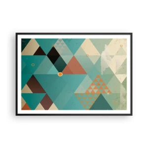 Affisch i svart ram - Mångfaldens enighet, enighetens mångfald - 100x70 cm