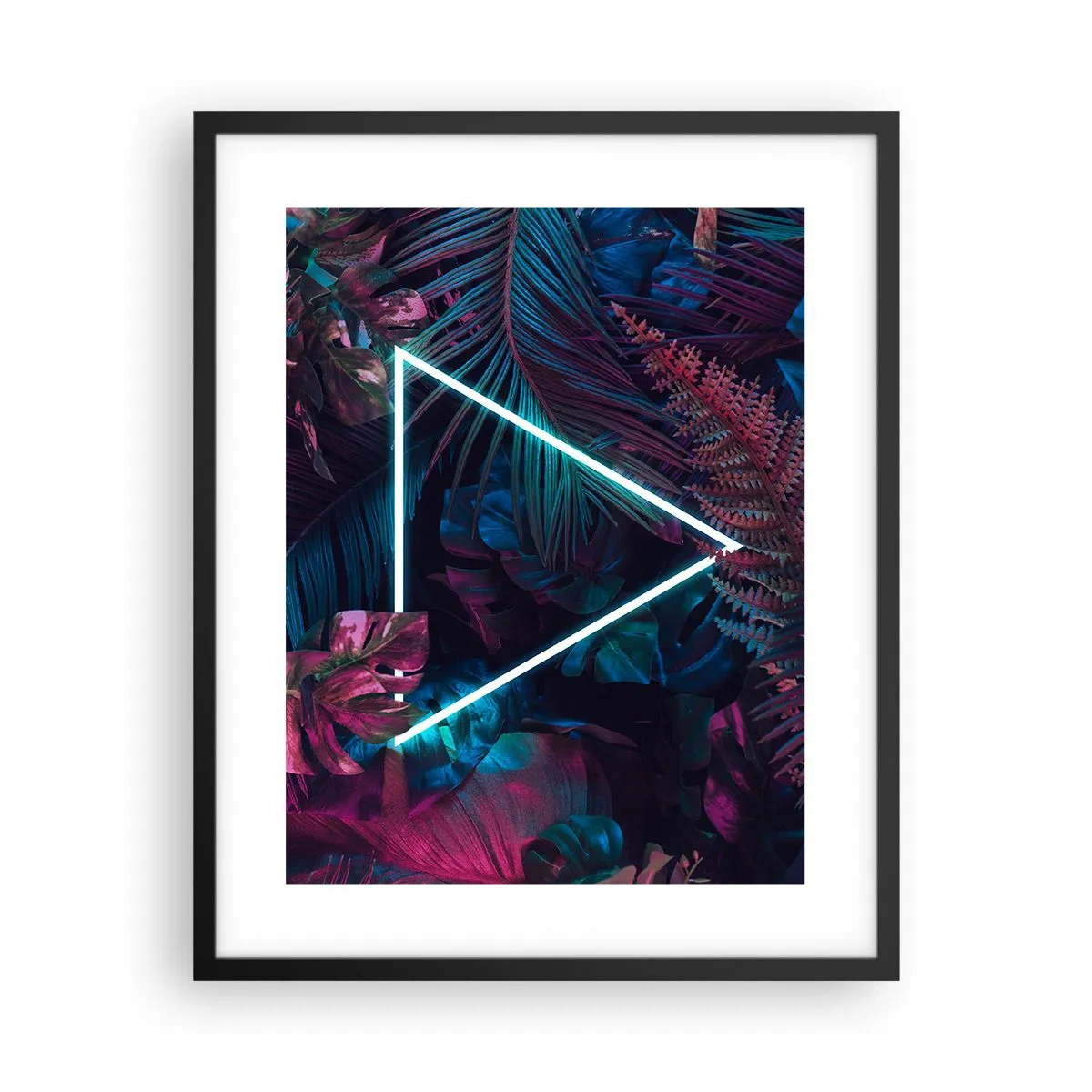 Affisch i svart ram - Trädgård i retrostil - 40x50 cm