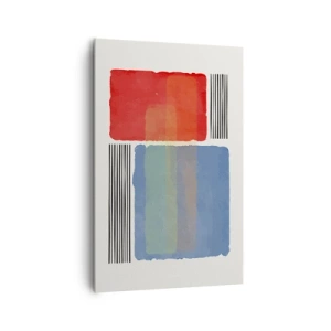 Canvastavla - Bild på duk - Geometrins anda  - 80x120 cm