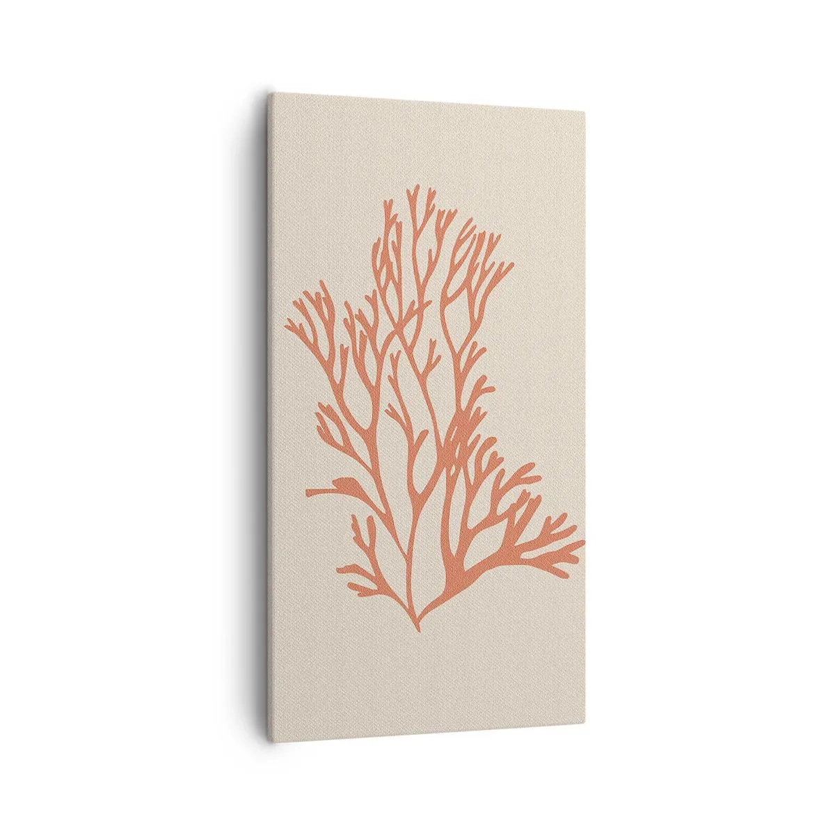 Canvastavla - Bild på duk - Filigran av korall - 55x100 cm