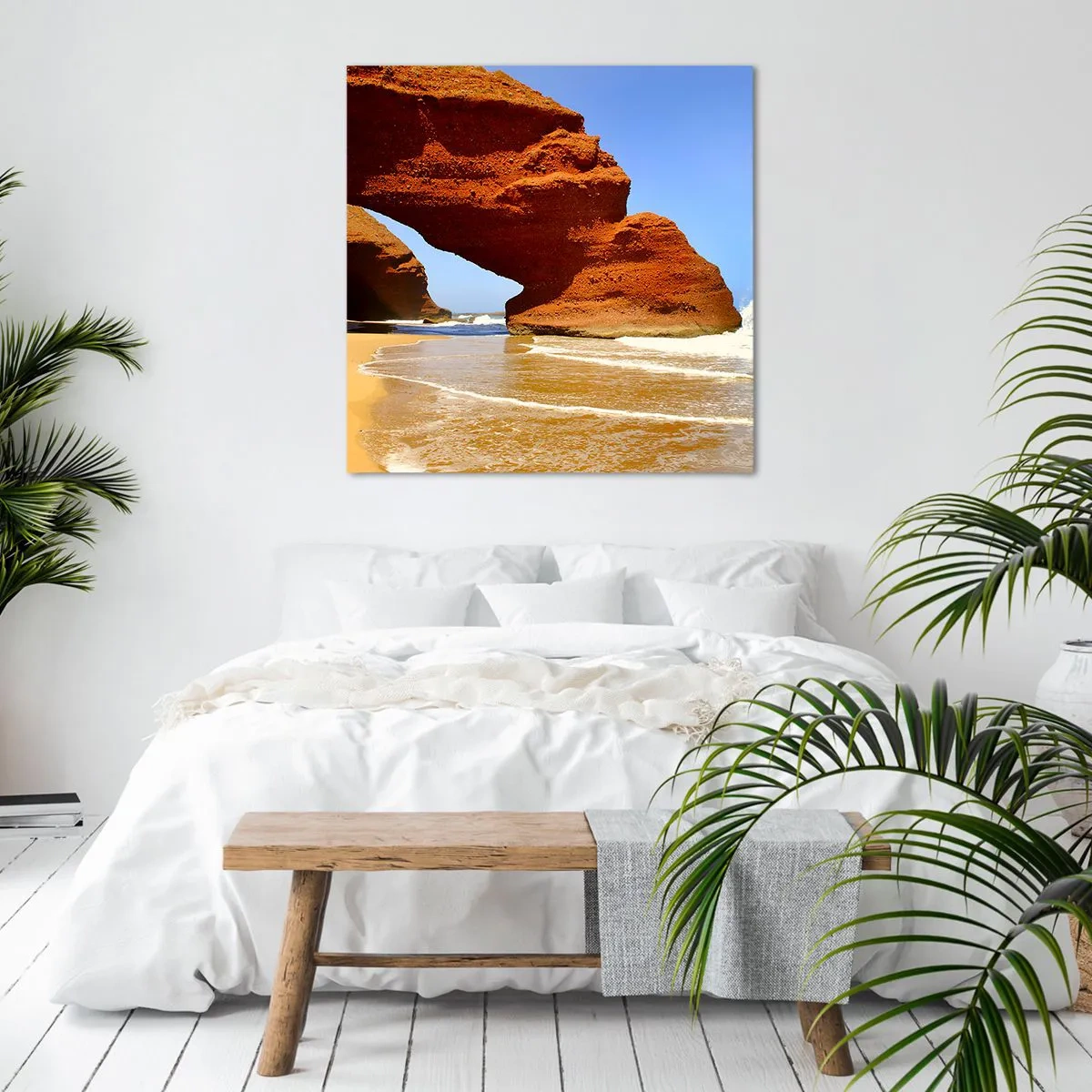 Canvastavla - Bild på duk - Vatten och vind i tusentals år - 30x30 cm