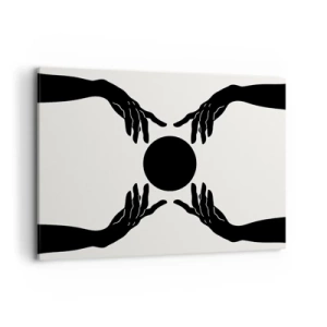 Canvastavla - Bild på duk - Ett hemligt tecken - 100x70 cm