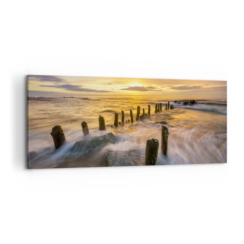 Canvastavla - Bild på duk - Östersjöns råa skönhet - 120x50 cm