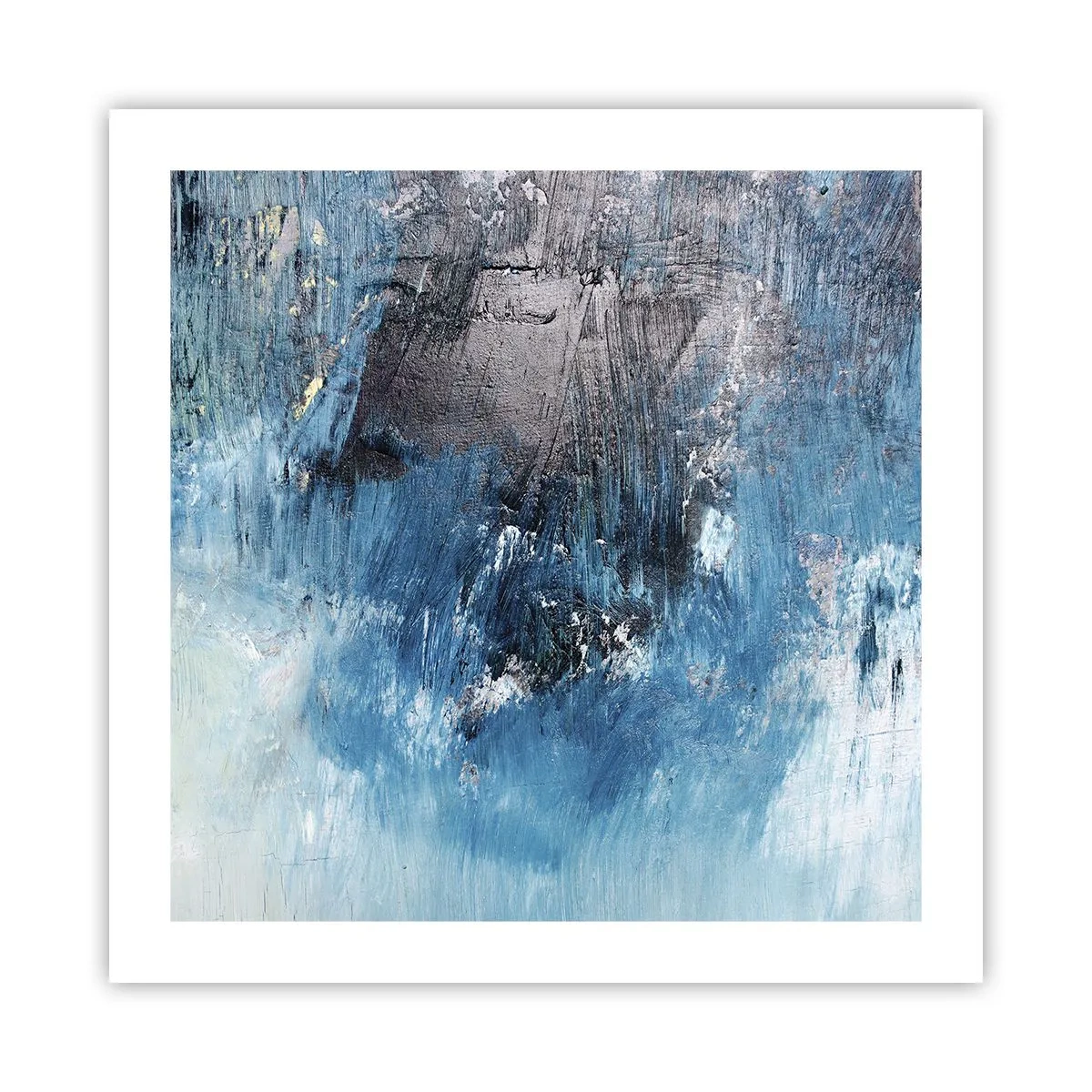 Affisch - Blå rapsodi - 50x50 cm