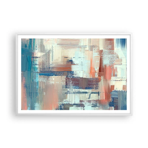 Affisch i vit ram - Att nå ljuset - 100x70 cm