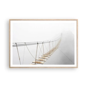 Affisch i ram av ljusek - Vart leder den dig? - 100x70 cm