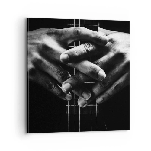 Canvastavla - Bild på duk - Artistens bön - 70x70 cm