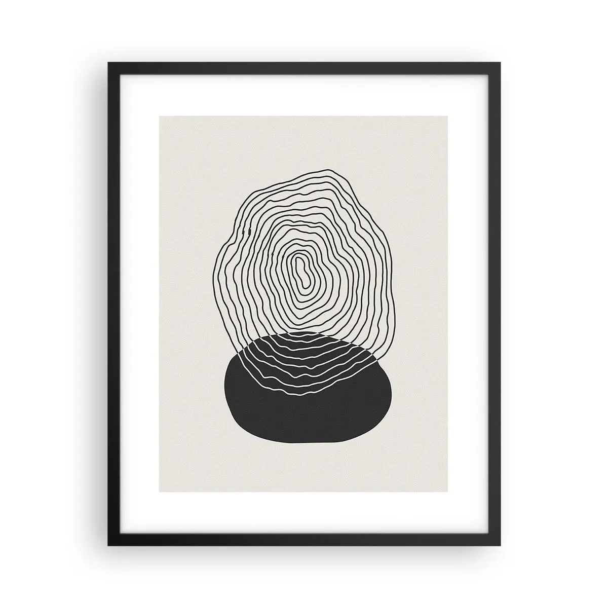 Affisch i svart ram - Varaktighet och vibration - 40x50 cm