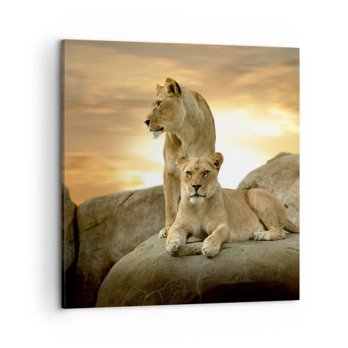Canvastavla - Bild på duk - Kungligt majestät - 50x50 cm