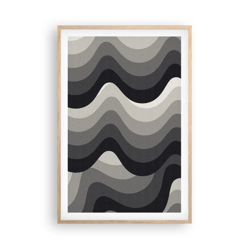 Affisch i ram av ljusek - Våg efter våg - 61x91 cm
