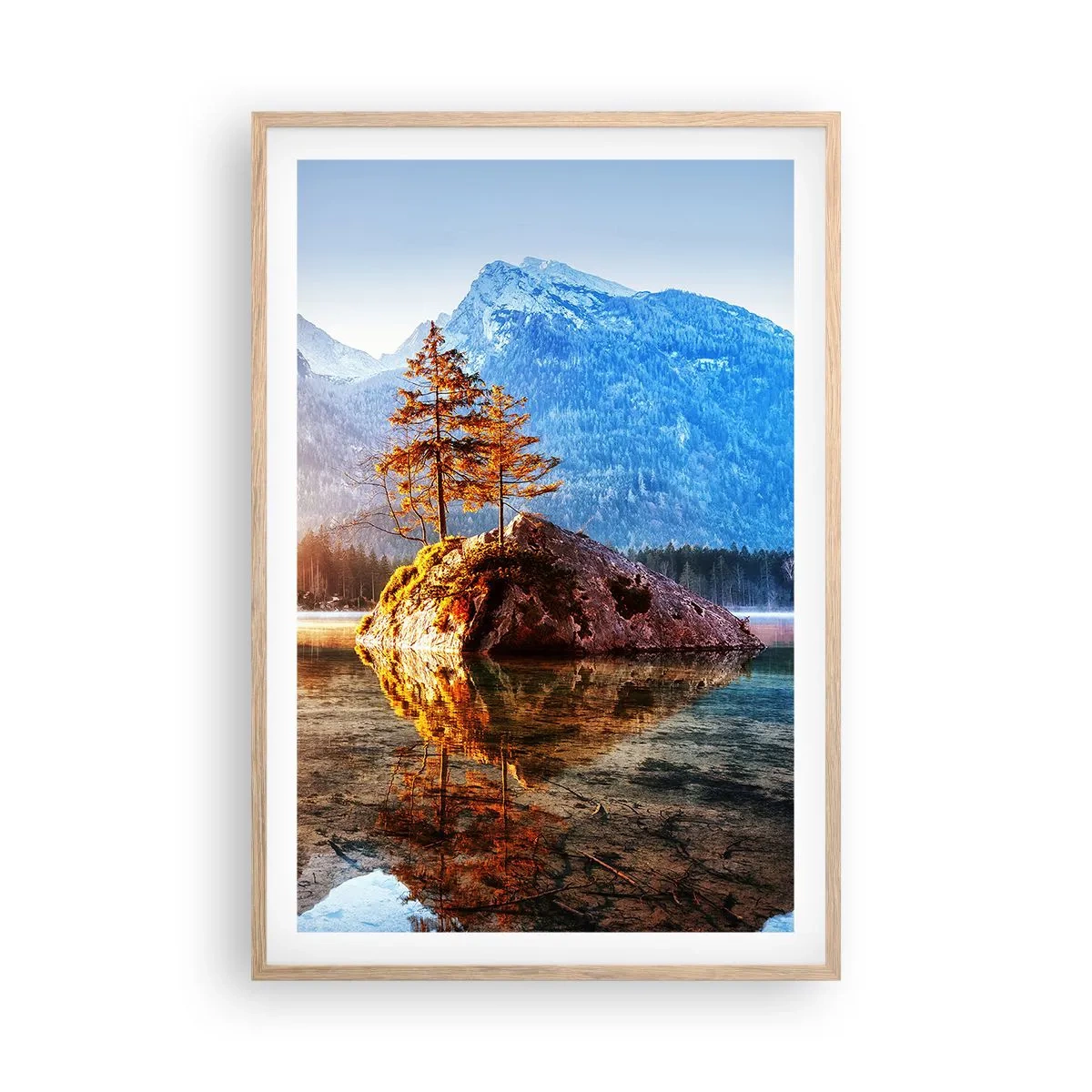 Affisch i ram av ljusek - Naturen i ett nytt ljus - 61x91 cm