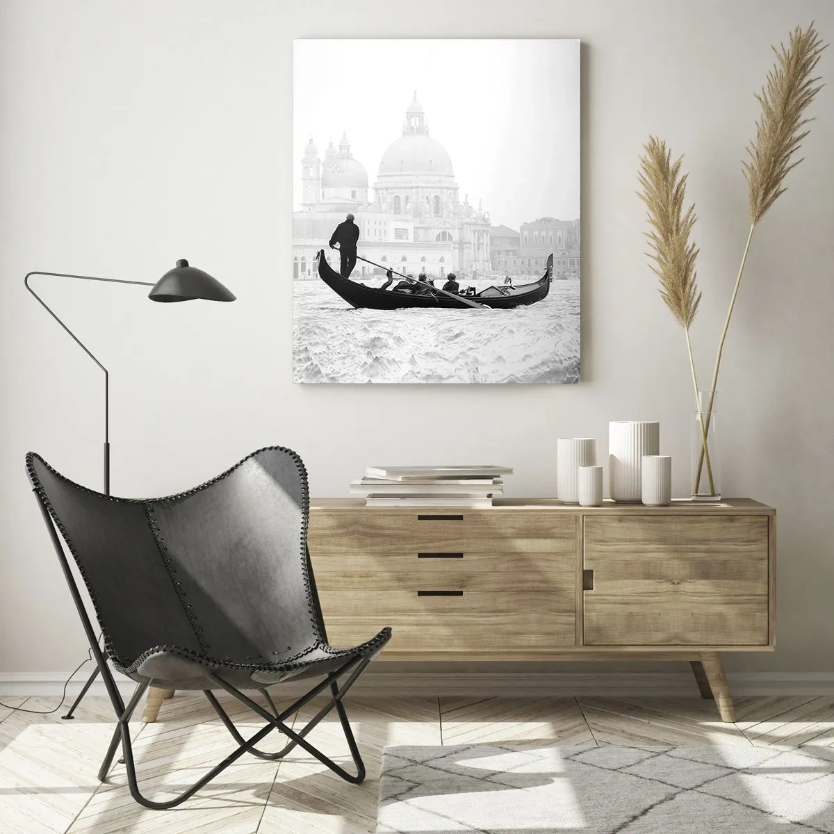 Glastavla - Bild på glas - En resa till skönhetens källa - 70x100 cm