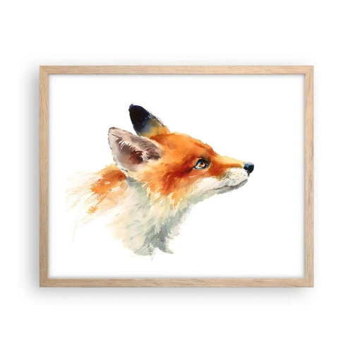 Affisch i ram av ljusek - Försiktighet skadar aldrig - 50x40 cm