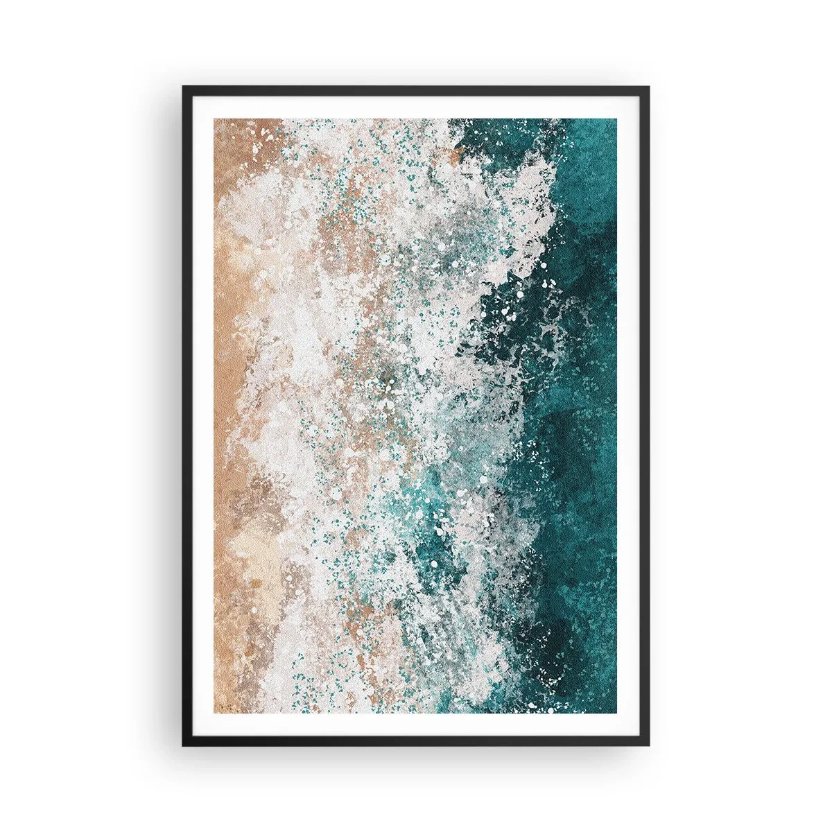 Affisch i svart ram - Berättelser från havet - 70x100 cm