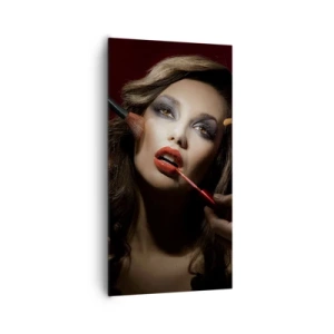 Canvastavla - Bild på duk - Skönhet försänkt i sina drömmar - 65x120 cm