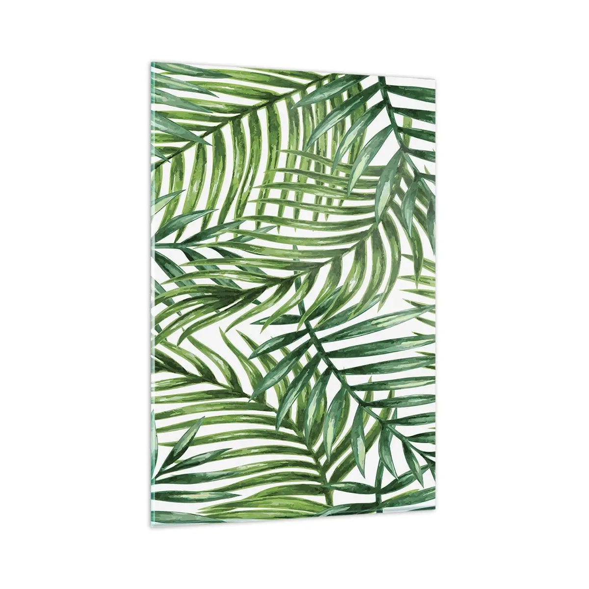 Glastavla - Bild på glas - Under gröna baldakinen - 80x120 cm