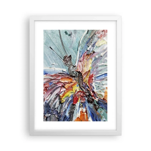 Affisch i vit ram - Målad av naturen - 30x40 cm