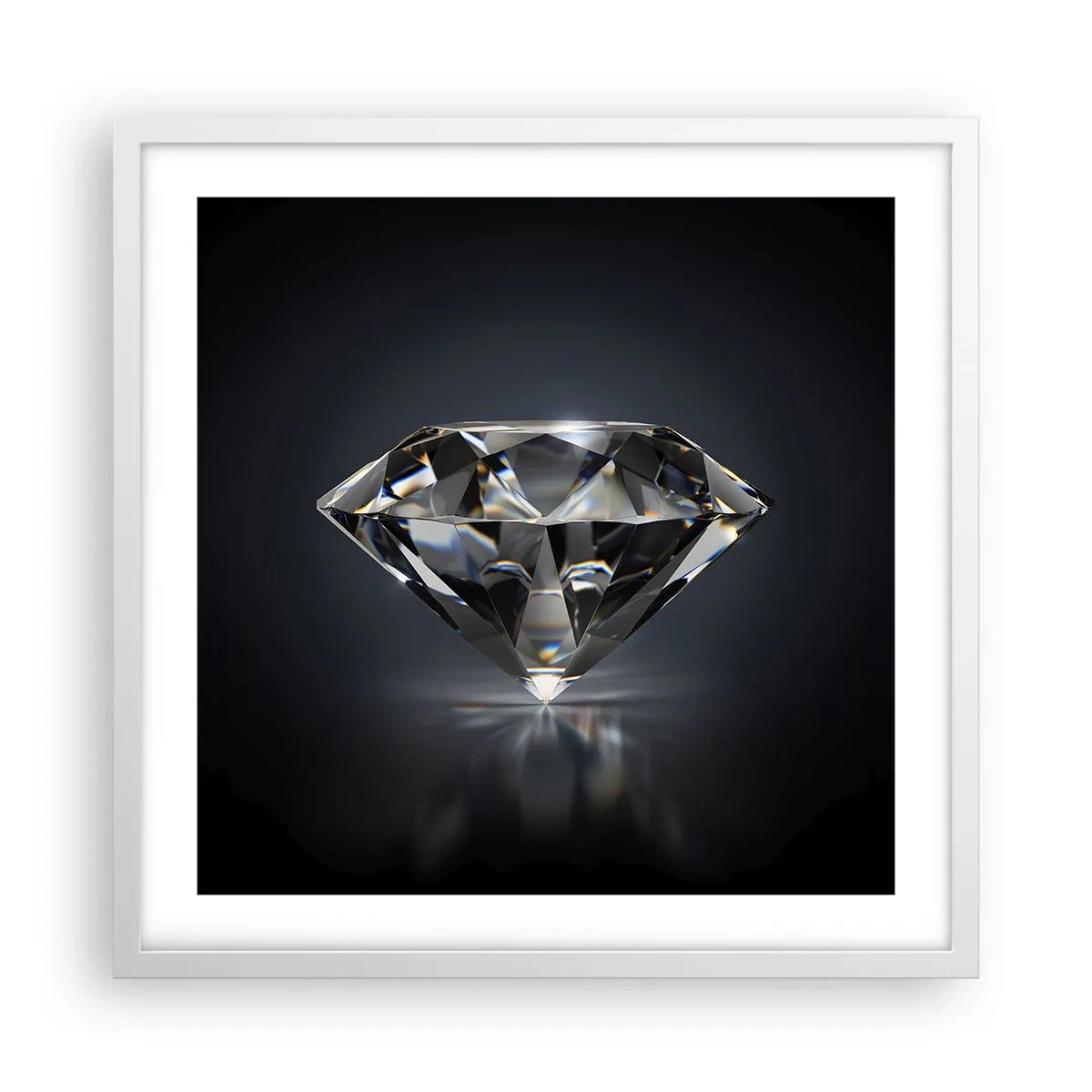 Affisch i vit ram - Bästa flickvännen - 50x50 cm