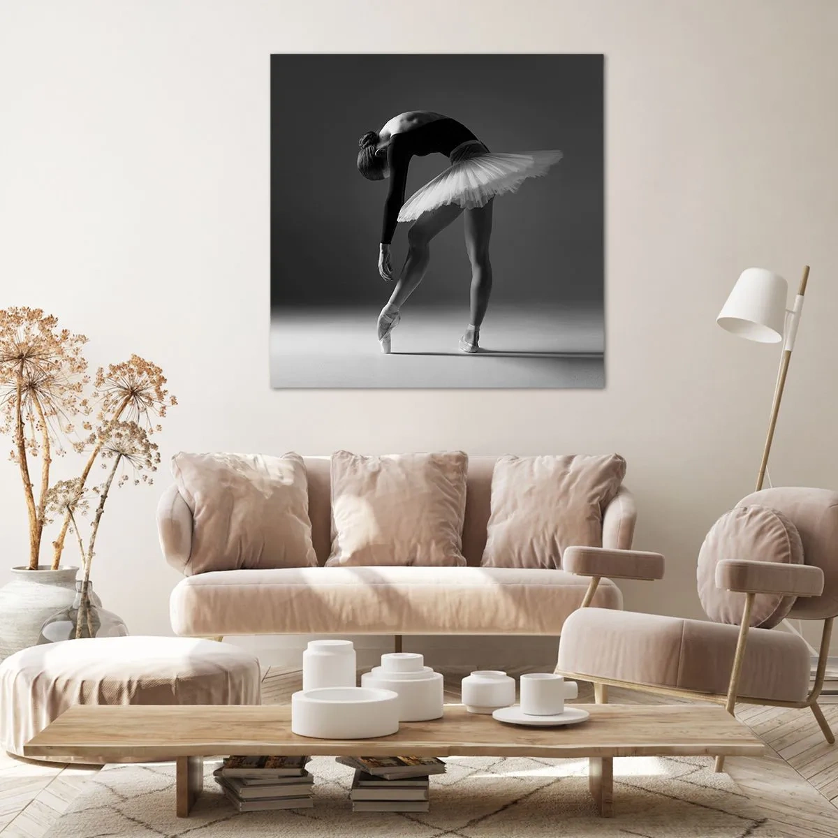 Canvastavla - Bild på duk - Bella ballerina - 30x30 cm